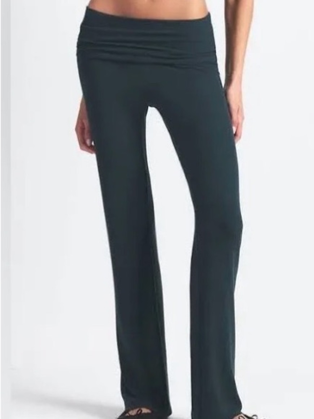 skims green soft lounge foldover pant